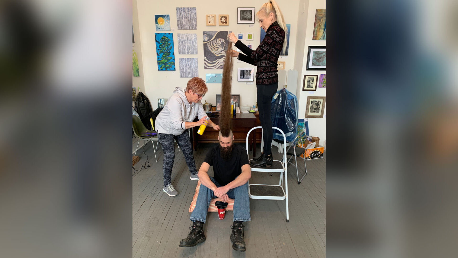 There is a new world record for tallest mohawk and it's a hair-raising accomplishment